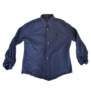 U.S. Polo Assn.‎ Mens Long Sleeve Button Down Shirt Blue Large